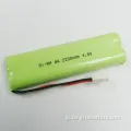 2/3 AA*3 NI-MHバッテリー3.6V 600MAHバッテリーパック